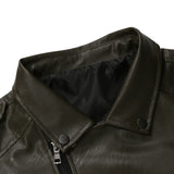 Hand Painted Leather Jackets Men's Black Leather Coat Coat Leather Jacket Motorcycle