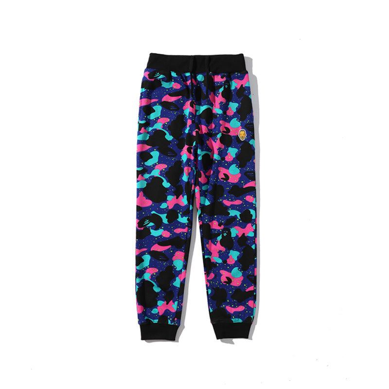 A Bath Ape Galaxy Travel Notes Camouflage Trousers