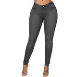 100 Cotton Jeans Women High Elastic Fashion Women's Wear Jeans