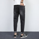 Man Spring Summer Jeans Spring Light Trendy Denim Trousers Men plus Size Retro Sports Trousers Men Jeans