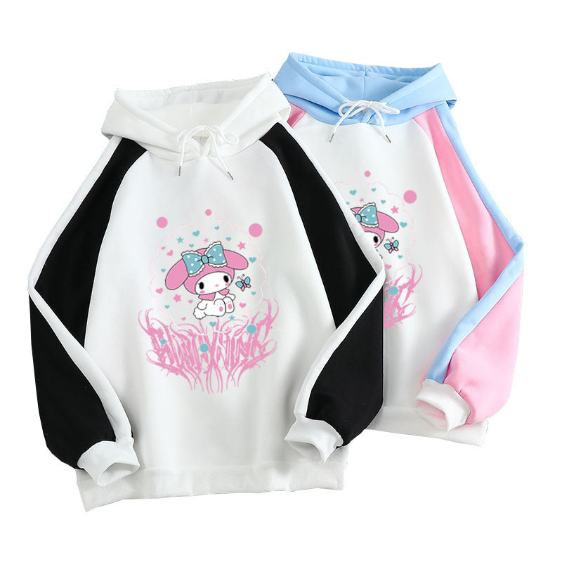 Kuromi Hoodie Autumn and Winter Clow M plus Velvet Casual Multicolor Coat