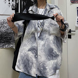 Harajuku Clothing Men's Casual Shirts Baby Boy and Girl Summer Vintage Print
