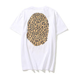 A Ape Print T Shirt Summer Leopard Print Short Sleeve T-shirt