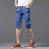 Men Jean Shorts Denim Shorts Men's Summer Stretch Breathable Sports Straight Simple Shorts Fashion