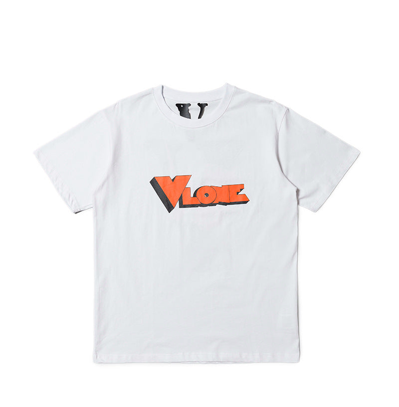 Juice WRLD Vlone Shirt Printed Loose Half Sleeve