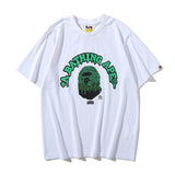 A Ape Print T Shirt Summer Camouflage Ape Head Short Sleeve T-shirt