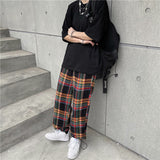 Harajuku Clothing Men Classic Retro Pants Straight Leg Pan Summer Retro Casual Pants Men and Women Straight Pants Trousers