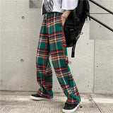 Harajuku Clothing Men Classic Retro Pants Straight Leg Pan Summer Retro Casual Pants Men and Women Straight Pants Trousers