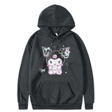 Kuromi Hoodie Cute Onegai My Melody Sweatshirt Casual Printed Hoodie