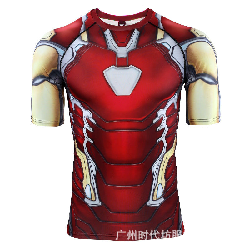 ARC Reactor Iron Man T Shirt Spider-Man Tights Hero Expedition Cos Clothing