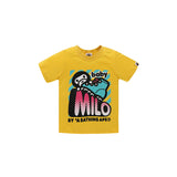 A Ape Print Baby Milo for Kids T Shirt round Neck Milo Roller Skating Little Monkey T-shirt Cartoon Anime Universal Cotton