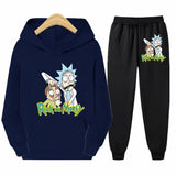 Rick and Morty Tracksuit Pullover Hoodie Sweatshirts Spring and Autumn Hooded Pullover Loose Trendy Fashion