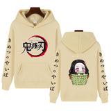 Demon Slayer Hoodie Sweatshirts Anime Casual Pullover Anime Print Men's Fashion Casual Hooded Hoodie