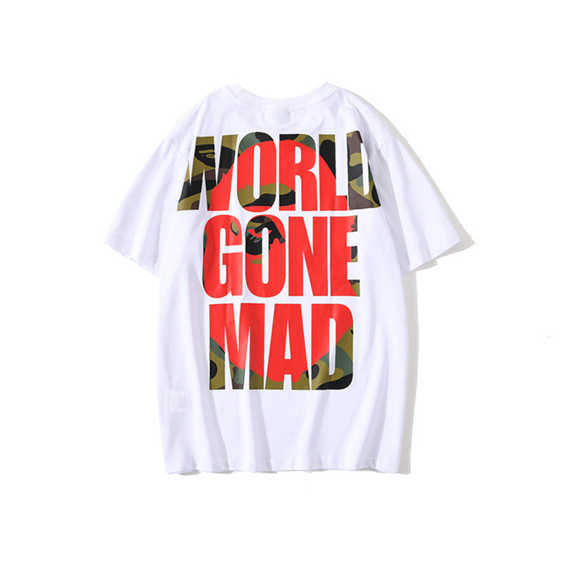 A Bath Ape T Shirt Summer Menswear Casual Short Sleeve T-shirt