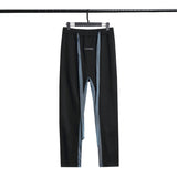 Fog Essentials Pants Spring and Autumn Warrior Ribbon Color Matching Terry Casual Trousers for Men and Women