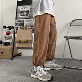 Men Pants Ankle-Tied Drawstring