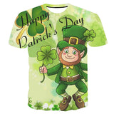 Saint Patrick's Day Clothes St Patrick's Day Clothes Sweatshirt Digital 3D Printing Leisure Pullover T-shirt Men