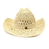 Wester Hats Western Straw Cowboy Hat Men's Outdoor Seaside Beach Hat Sun Protection Hat