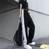Harajuku Clothing Men Classic Retro Pants Straight Leg Pant Summer Pattern Casual Pants for men and Wofor men Trousers