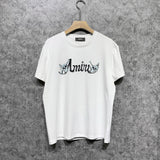 Amiri T Shirt Skull Lettered Casual Crew Neck