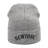 Yankee  Winter Hat Embroidery Men and Women Autumn and Winter Warm Knitted Hat
