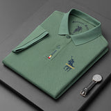 USPA Shirts Short-Sleeved T-shirt Summer Business Men's Embroidery Lapel Polo Shirt