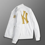 Kanye Bomber Jacket Embroidered Letter Baseball Uniform