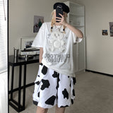 Harajuku Clothes Casual Shorts Men's and Women's Loose Sports Casual Pants