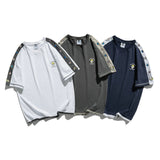 Men T Shirt Summer Casual Tops Men's Clothes Summer Wear Vintage Men's Short Sleeve Casual Loose Multicolor Printing Fake Two-Piece T-shirts