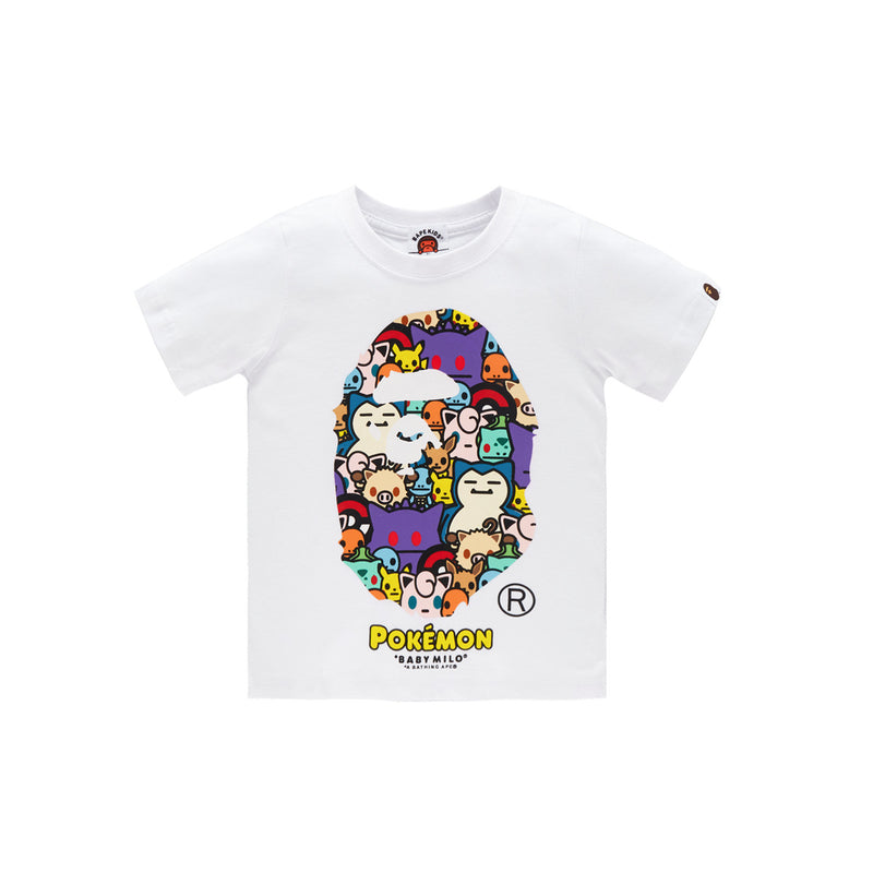 A Ape Print for Kids T Shirt Summer Boys and Girls Short Sleeve T-shirt Children's Clothing