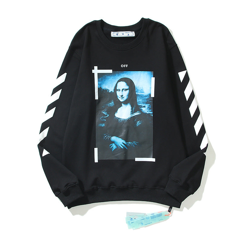 Autumn And Winter Off Arrow Loose Men'S Women'S Pullover Coat