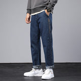 Men Summer Jeans Spring Loose Wide Leg Jeans Men's Large Size Sports Retro Men Jeans