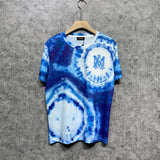 Amiri T Shirt Tie-Dye Pattern Letter Print Casual