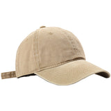 Joe Goldberg Hats Female Peaked Cap Soft Top Washed Solid Color Baseball Cap Casual Cowboy Hat