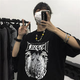 Harajuku Clothing Men's Tshirt Classic Retro Shirts Summer Printed Loose Short Sleeve T-shirt Men and Women