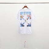 Printed Short-Sleeved T-Shirt Large Size Loose Men And Women Couple Base T