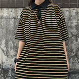 Harajuku Clothing Men's Tshirt Classic Retro Shirts Summer Retro Lapels Polo Shirt Men and Women Casual Short Sleeve T-shirt Top