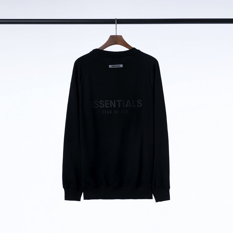 Fog Fear of God Sweatshirt Letter Crew Neck Sweatshirt Fog Men's and Women's Bottoming Shirt