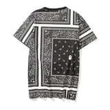 A Ape Print T Shirt Summer Color Block Printing Fashion Short Sleeve T-shirt