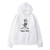 Maroon Graphic Hoodie Hell Boy