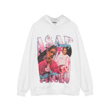 Men Fall Outfits Hip Hop Rock Retro Hooded Sweater Top Hoodie Coat