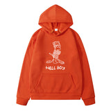 Maroon Graphic Hoodie Hell Boy