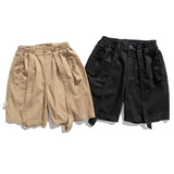 Men Shorts Men's Clothes Summer Wear Retro Men's Shorts Casual Loose Suspender Overalls Fifth Pants Trendy Men