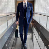 Mens Black Suit Suit Men's Three-Piece Suit Casual Slim Fit Men's Small Business Suit Coat