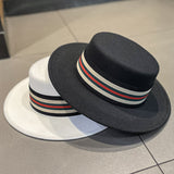 Cam Newton Hats Autumn and Winter British Retro French All-Match Hepburn Style Jazz Flat-Top Cap