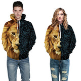 Fire and Ice Hoodie Print