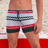 Rave Outfits Men Shorts Loose Casual Shorts Men's Knitted Outdoor Shorts Summer
