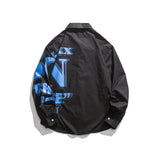 Men Shacket Long Sleeve Autumn Shirt Autumn Leisure Shirt Printed Loose Fashion Shirt