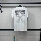 Men'S Tshirt Cotton Casual Arrow Flower Print Owt