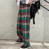Harajuku Clothing Men Classic Retro Pants Straight Leg Pan Summer Retro Casual Pants Men and Women Straight Pants Trousers